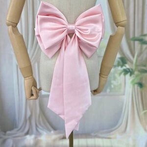 Big Pink Satin Bow